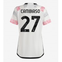 Juventus Andrea Cambiaso #27 Bortatröja Kvinnor 2023-24 Korta ärmar